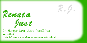 renata just business card
